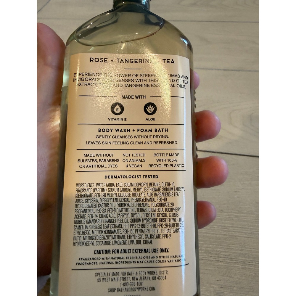 Bath Body‎ Works Aromatherapy Stepped  Rose Tangerine Body Wash Foam Bath 10oz - Picture 4 of 4